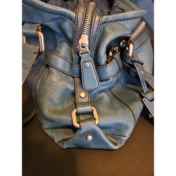 Fossil Vintage Green Leather Pocketbook Purse EUC - Picture 5 of 11